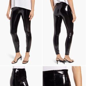 SPANX Faux Patent Leather Leggings Tall Medium